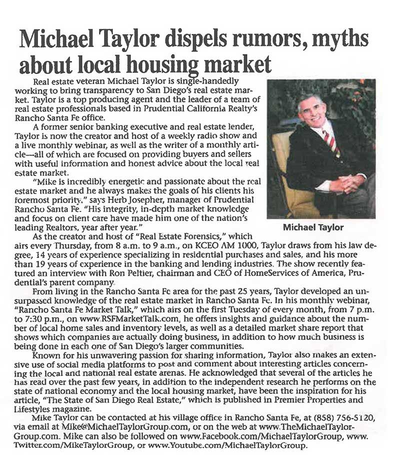 The Michael Taylor Group - Local Housing Market