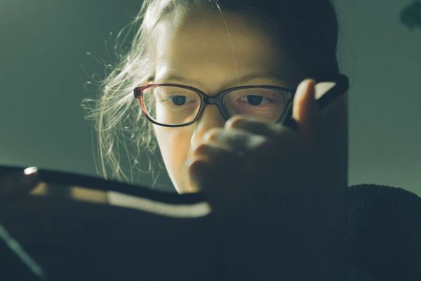 child reading a book