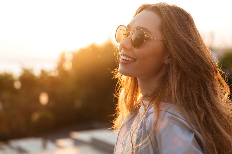 woman wearing sunglasses