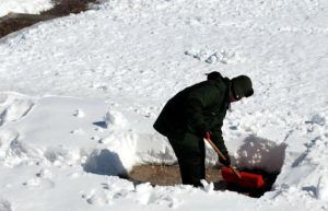 How to avoid lower back pain when shoveling snow