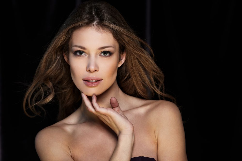 woman with flawless skin