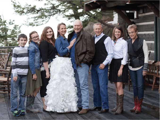 Dr. Hansen with the family and team