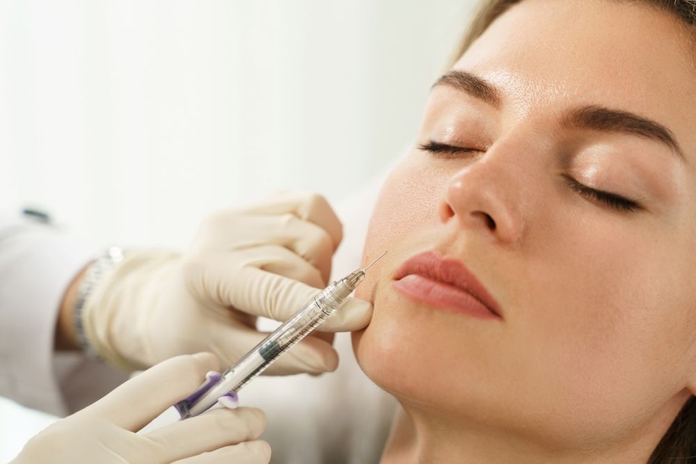 woman getting dermal fillers