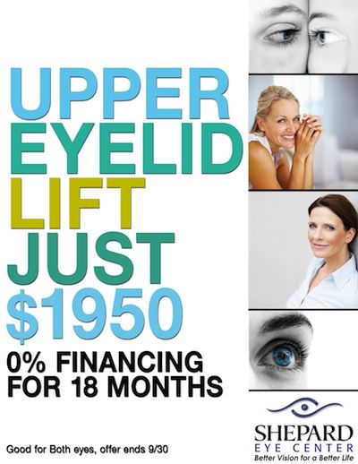 Upper eyelid lift