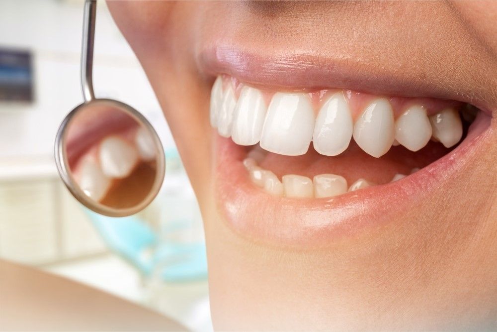 close up of a smile