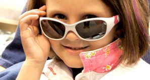 child with sunglasses