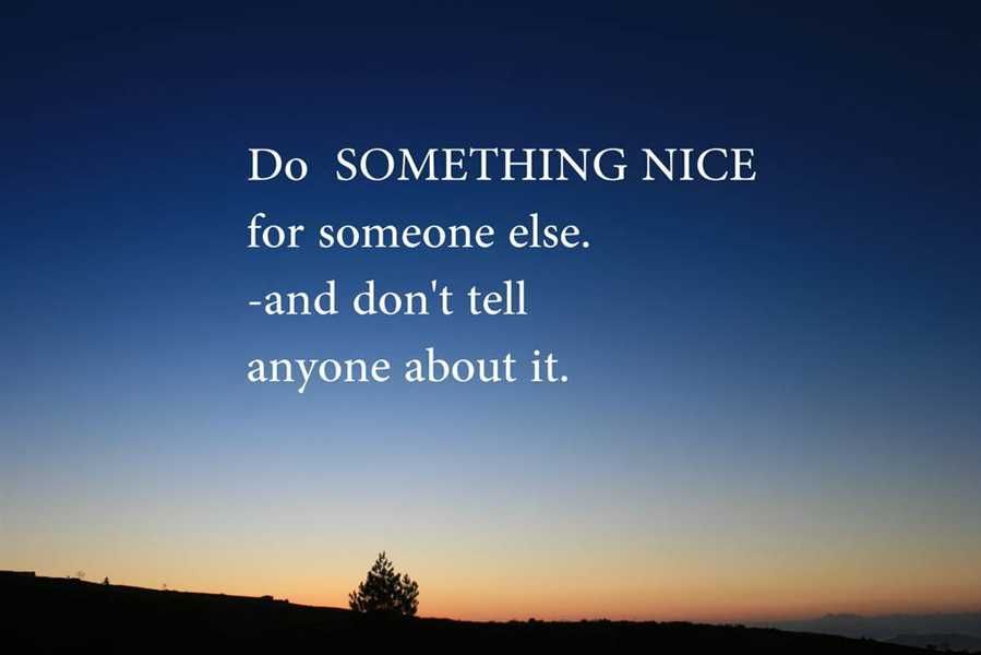 is Nice to Be Nice on October 5