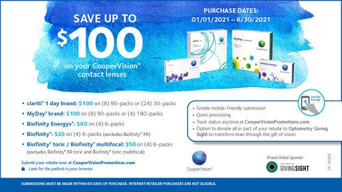 New 2021 Contact Lens Rebates