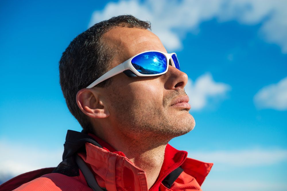 Guy looking at the sky