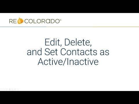 Matrix: Edit, Delete, and Set Contacts as Active/Inactive