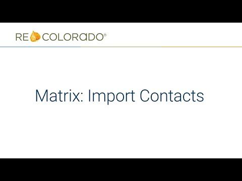 Matrix: Import Contacts