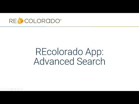 REcolorado App: Advanced Search