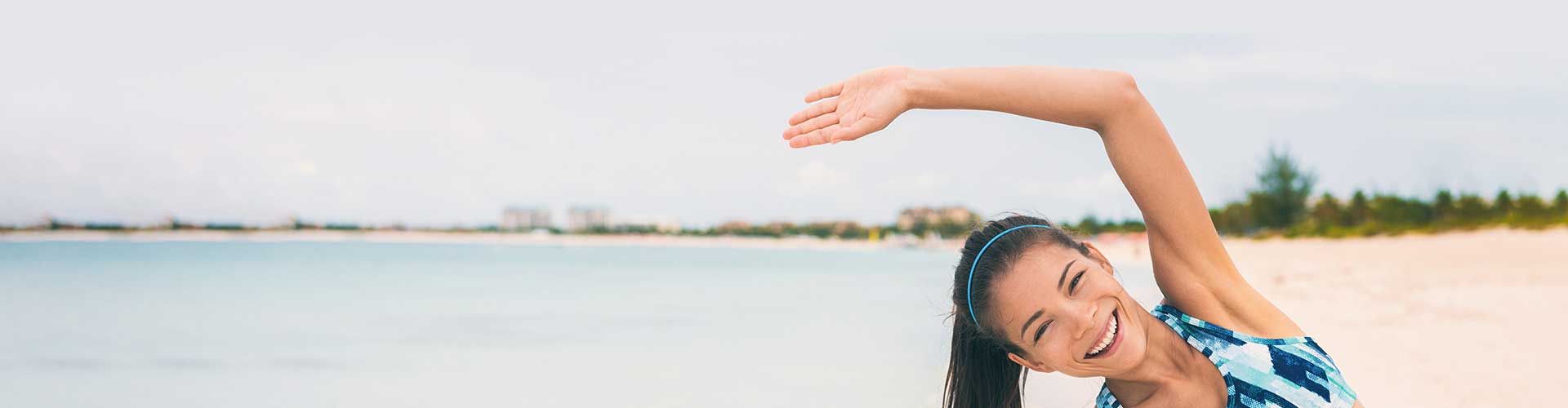 woman doing yoga