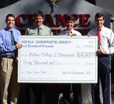 Scholarships for local and UF students attending Palmer Chiropractic College 