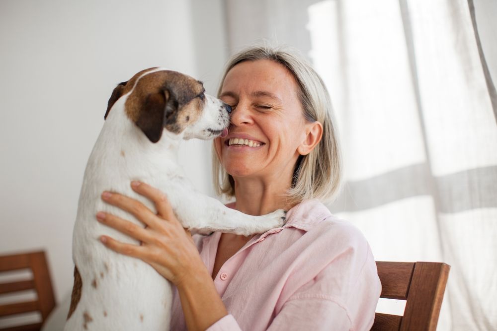 dog and owner