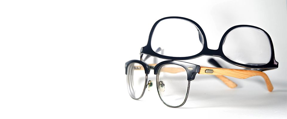 Black and Brown eye glasses from eye doctor in Jupiter, FL