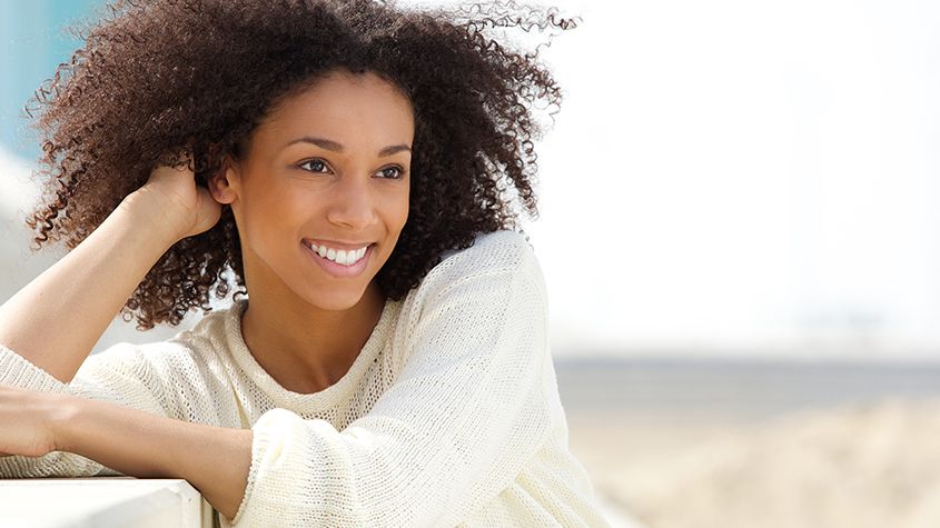 Beautiful girl smiling