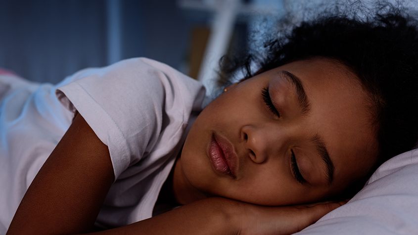 Young girl sleeping