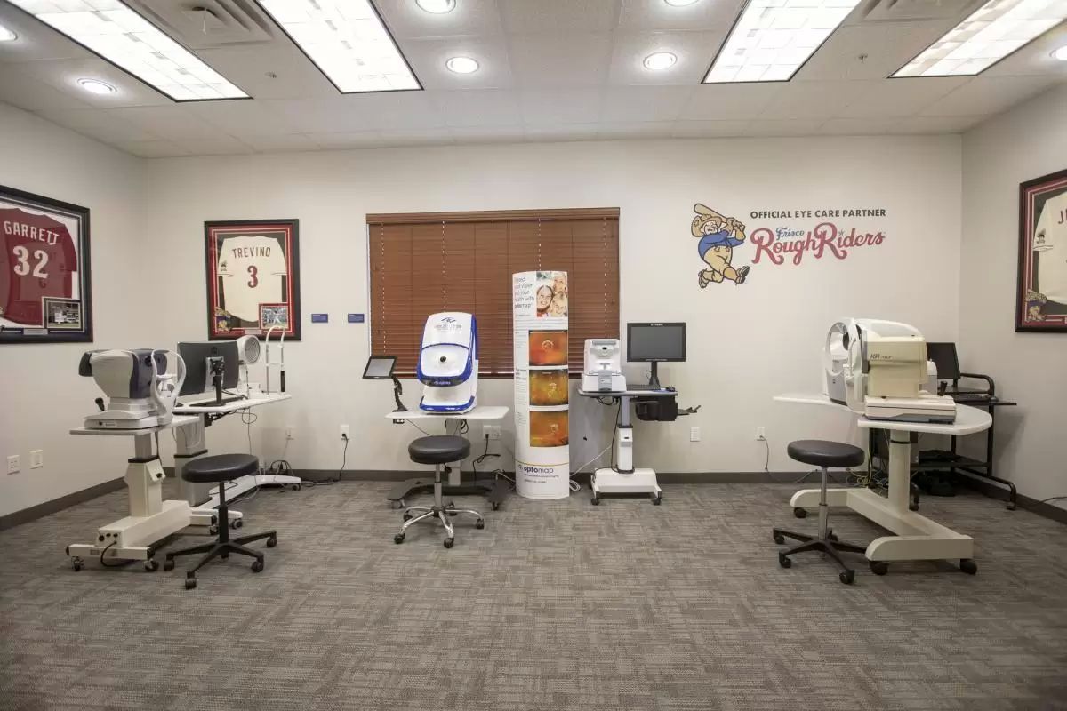 Optometry Office with Eyecare Tools Plano and Celina Texas