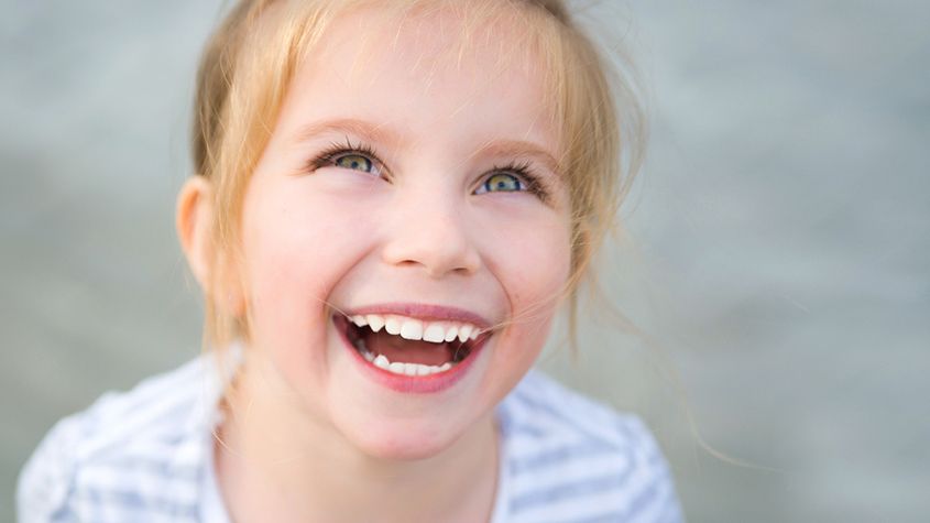 Little girl smiling