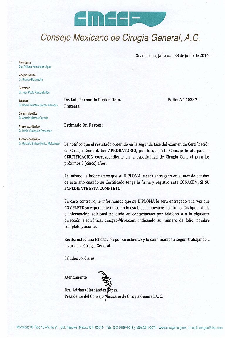 Dr. Luis Pasten