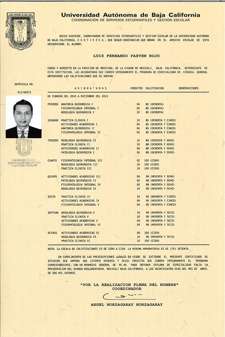 Dr. Luis Pasten
