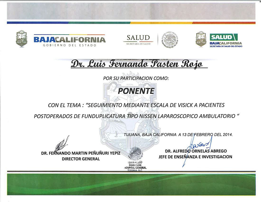 Dr. Luis Pasten