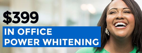 399 in office teeth whitening