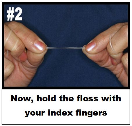 proper way of using floss