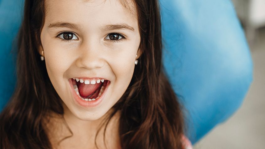 Young girl smiling