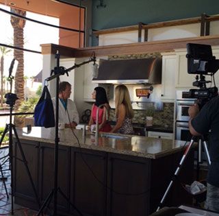 Dr. Malcolm Lesavoy on ABC News set