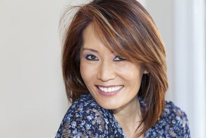 asian woman smiling