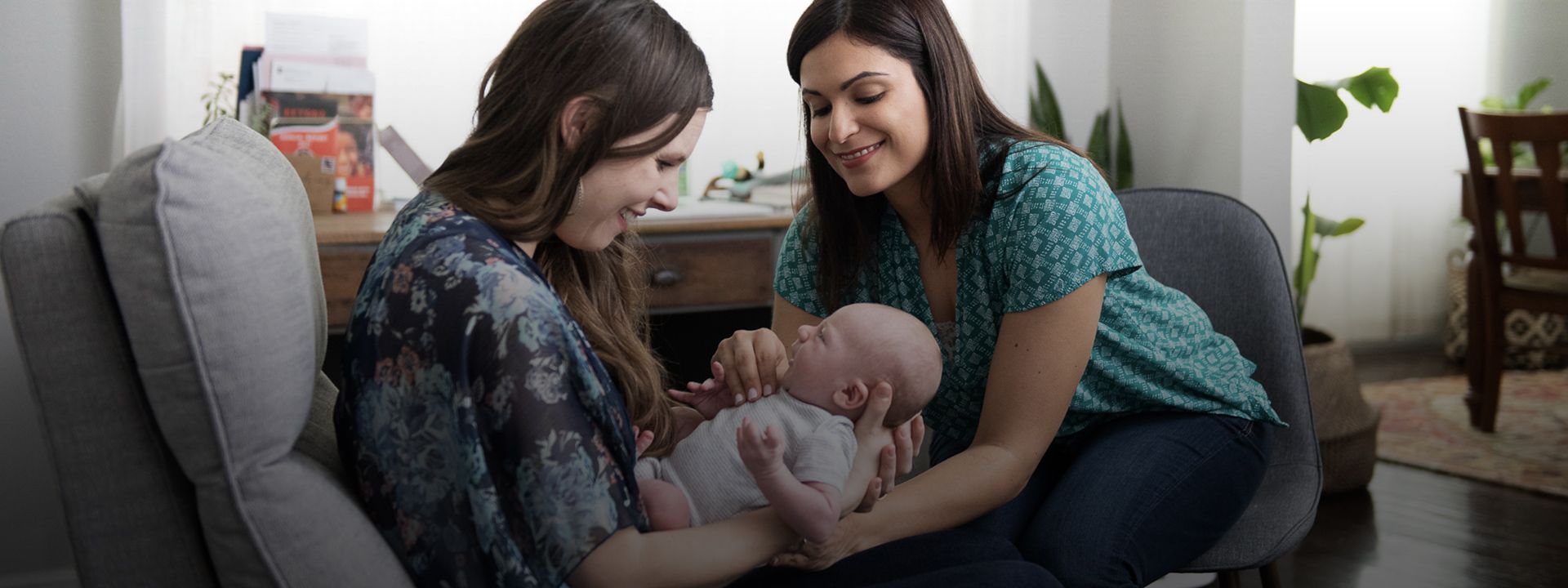 Caring with infant