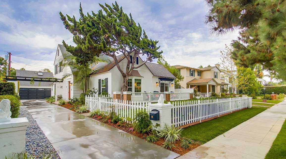 house with a big garden