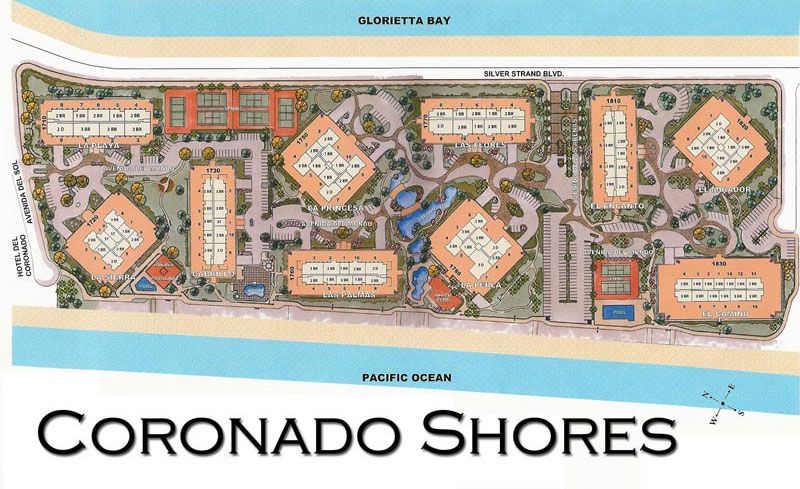 Coronado Shores Map