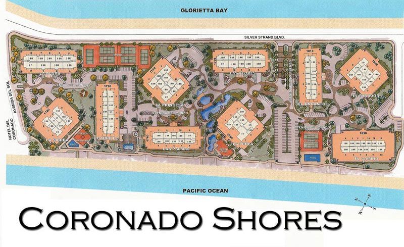 Coronado Shores Map