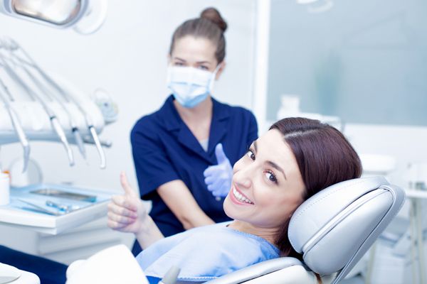 patient having dental treatment