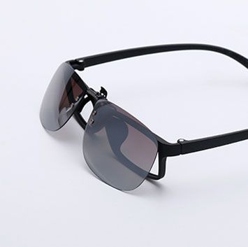 Custom sunglasses with clip on at Look! Optometry