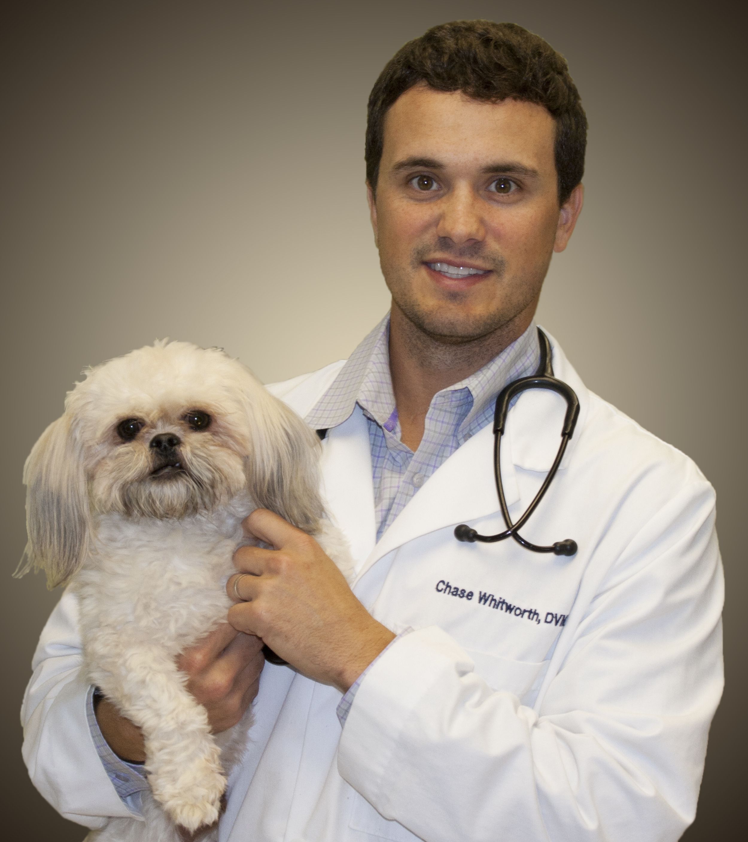 doctor with dog