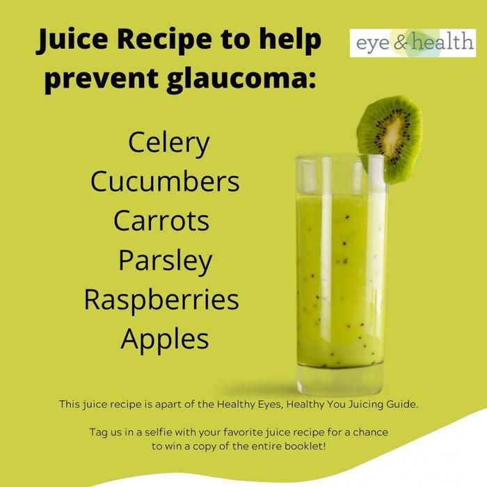 Healthy eyes, healthy you juicing guide: Green juice recipe