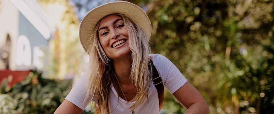 woman with nice smile