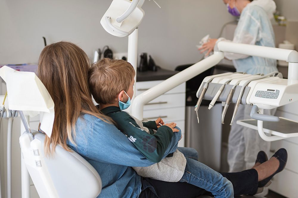 child at the dentist