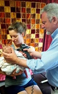 baby getting chiropractic care