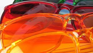 color tinted glasses