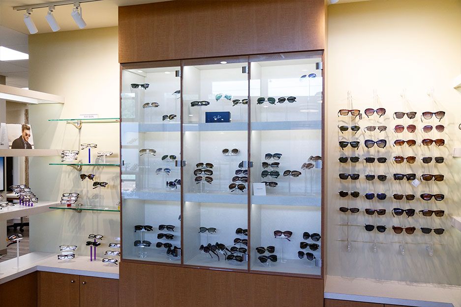 Glasses on display in our Tullahoma, TN location