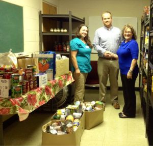 Wilkinson Animal Hospital Donates Canned Goods to Local Food Bank