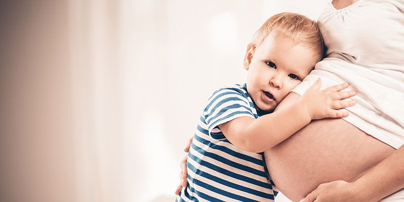 child and pregnant patient