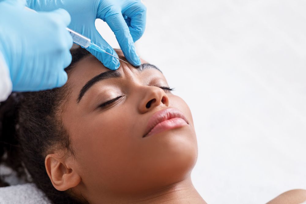 women getting a botox treatment