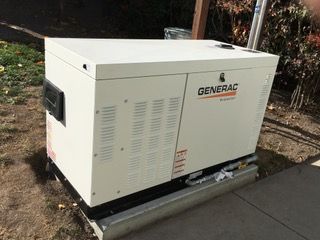 Animal hospital gas generator at Petaluma Veterinary Hospital