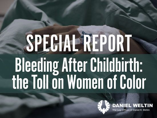 Bleeding after childbirth kills women of color at much higher rates than whites
